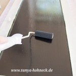 Tafellack mit Rolle auftragen