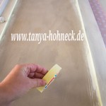 mit Schultafellack Türfüllung lackieren